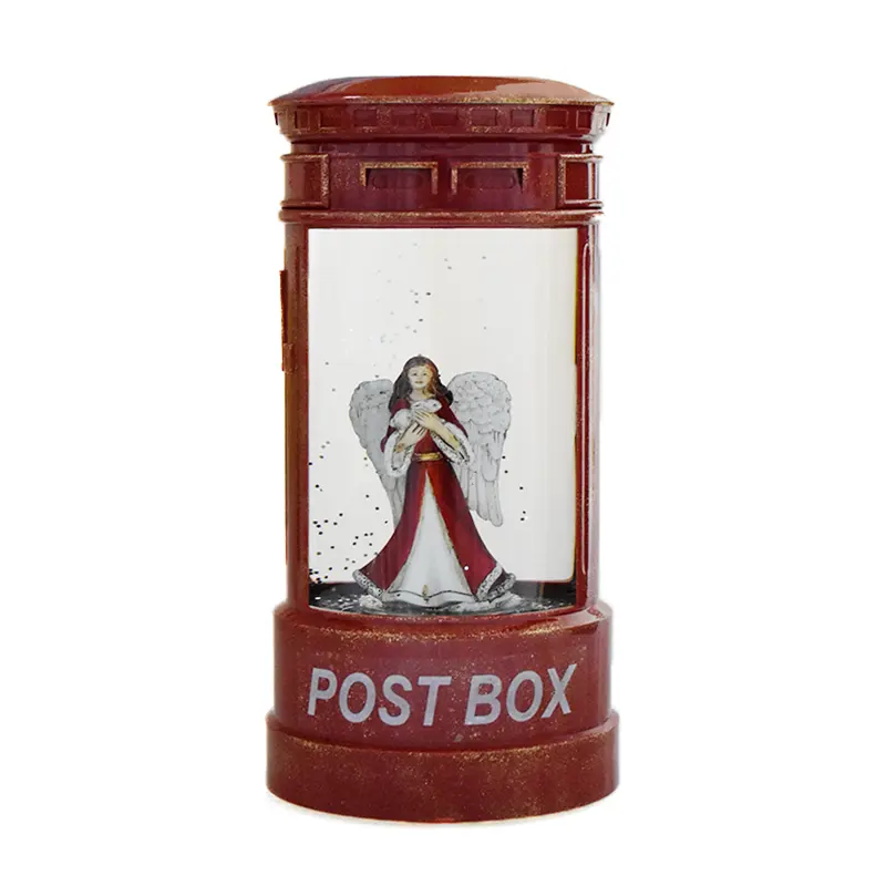 جناح الملاك العذراء الأحمر بجودة عالية في صندوق بريدي لتزيين المنزل ومهرجانات الحرف اليدوية
