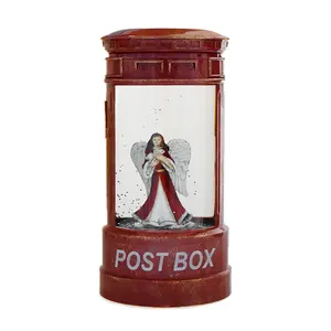 घर की सजावट, त्योहार शिल्प के लिए पोस्ट बॉक्स में सर्वोत्तम गुणवत्ता वाले पवित्र धर्म थीम रेड वर्जिन एंजेल विंग्स