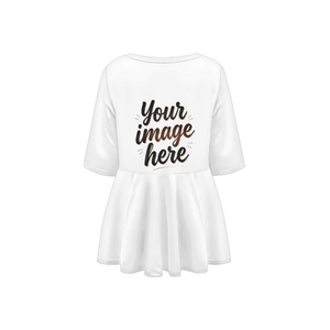 Nuova Collezione: Camicetta da <span class=keywords><strong>Donna</strong></span> a <span class=keywords><strong>Mezza</strong></span> <span class=keywords><strong>Manica</strong></span> con Stampa Personalizzata, Design alla Moda, Top Elegante per Donne - Product Image 4