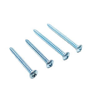 High Strength Large Flat Head Self Tapping <b>Screws</b> <b>M3</b> M4 M5 Galvanized Phillips Wood <b>Screw</b> - Product Image 1