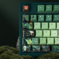 Personality Princess Mono-noke Theme Keycaps Cherry Profile PBT Dye Sublimation for Mx Switch 64/68/104/108 Mechanical Keyboard