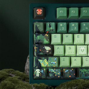 Keycaps Thème Princesse Mono-noke Personnalisés Profil Cherry PBT Sublimation par Teinture pour Clavier Mécanique à Switches MX 64/68/104/108 - Product Image 1