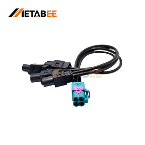 Кабель-адаптер Mini Fakra 4-в-1 на Fakra Z, прямой, штекер-гнездо, четырехпортовый, LVDS, 50 см, RG316, автомобильный, коаксиальный, удлинитель - Product Image 5