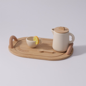 diy <b>toy</b> 3D realistic plastic play food wooden tea <b>party</b> set hailian Lyjenny - Product Image 4