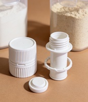 Nieuwe design draaidop voor drinkwater 28mm Pco1810 sap poeder persdop flesdop plastic makkelijk te openen dop voor dranken