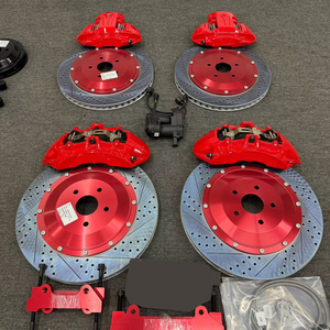 Kit <span class=keywords><strong>de</strong></span> freinage sur mesure <span class=keywords><strong>peint</strong></span> à la main avec étrier 6 pistons, disques <span class=keywords><strong>de</strong></span> <span class=keywords><strong>frein</strong></span> surdimensionnés, étrier 4 pistons et <span class=keywords><strong>frein</strong></span> <span class=keywords><strong>de</strong></span> stationnement électronique EPB pour Toyota Alphard 30 Vellfire - Product Image 1