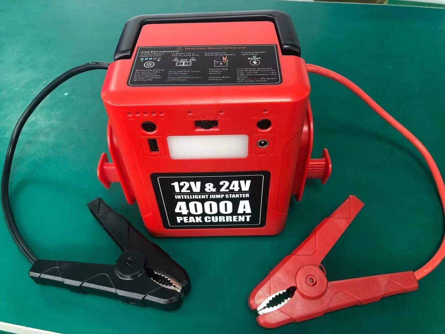 Booster Pack/jump Starter 4000a Car Jump Starter With Air