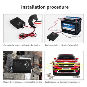X-PEST siêu âm xe Mart Repeller phát ra siêu âm Ổ mèo chuột chuột Chuột đi dưới mui xe động vật gặm nhấm Mart Repeller - Product Image 5
