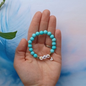 <span class=keywords><strong>Bracciale</strong></span> neonato personalizzato per bambini di amicizia del bambino <span class=keywords><strong>bracciale</strong></span> di fascino del cuore nome gioielli personalizzati per i più piccoli - Product Image 4