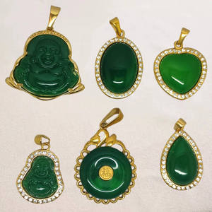 18K Or <span class=keywords><strong>Boussole</strong></span> Méduse Pendentif Lion St Christophe Charme Logo Personnalisé Collier Conception Pendentif En Acier Inoxydable Bijoux - Product Image 5