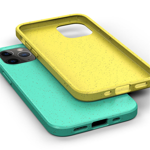 Funda de Teléfono Ecológica Biodegradable Mate de Paja de Trigo y Silicona para <span class=keywords><strong>iPhone</strong></span> 18 17 16E 15 14 12 <span class=keywords><strong>13</strong></span> 11 Pro Max <span class=keywords><strong>Mini</strong></span> XS XR 7 8 Plus - Product Image 6