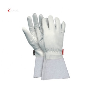 Guantes de soldadura hechos de cuero de vaca dividido de alta calidad resistentes a la abrasión para soldadura MIG/TIG estilo europeo TAMAÑO DE Color personalizable - Product Image 6