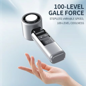 Professional 18650 Lithium Battery Cell Ice <b>Cooling</b> Fan Rapid <b>Cooling</b> Pocket Fan Type-C Fast Charging Handheld Fan for Outdoor - Product Image 3