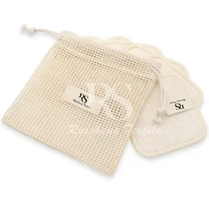 Tampons démaquillants réutilisables OEM Tampon de nettoyage facial <span class=keywords><strong>carré</strong></span> en éponge de <span class=keywords><strong>bambou</strong></span> Tampons démaquillants lavables en <span class=keywords><strong>bambou</strong></span> - Product Image 1