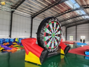Jeu de fléchettes géantes de football <span class=keywords><strong>gonflables</strong></span> certifiées CE <span class=keywords><strong>pour</strong></span> usage commercial, avec cible de fléchettes de football et défi de frappe au velcro, idéal <span class=keywords><strong>pour</strong></span> les entreprises de <span class=keywords><strong>location</strong></span> - Product Image 2