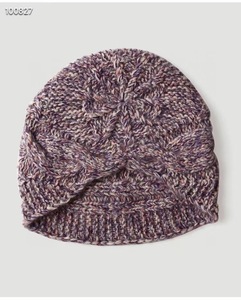 Cappello invernale da donna lavorato a mano Lday <span class=keywords><strong>Beanie</strong></span> a fiori intrecciati con Texture 100% in Cashmere - Product Image 3