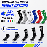 Chaussettes de sport mi-mollet personnalisables avec logo de marque, respirantes, douces, séchage rapide, semelle en tissu éponge, pour la course à pied