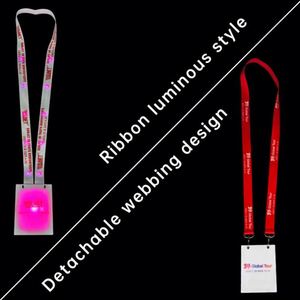 Bulk LED Chest Badges - OEM/ODM Plastic Light-Up Lanyard for Corporate Parties & Promotional <b>Gifts</b> - Product Image 4
