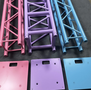 Structure de scène en aluminium mat noir avec revêtement en poudre doré pour éclairage de scène, structure noire mate pour événements - Product Image 4