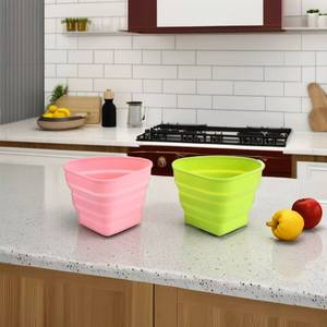 Passoire pliable en silicone pour cuisine, panier filtrant pour égoutter - Product Image 6