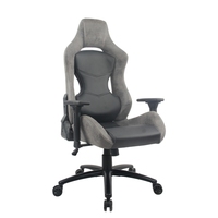 Chaise de jeu en cuir PU et PVC, base en fer, rotation à 360 degrés, design ergonomique, hauteur réglable, vente en gros