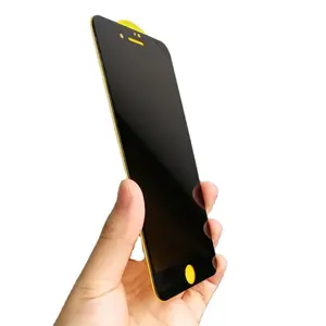 适用于iPhone 8 Plus的20D高品质大弯曲防间谍手机屏幕保护边缘到边缘隐私玻璃保护器