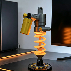 Lampe de bureau photoélectrique en PVC, rechargeable par USB, avec éclairage d'ambiance à intensité variable en continu, style Art Déco, design 'Teeth Atmosphere' - Product Image 3
