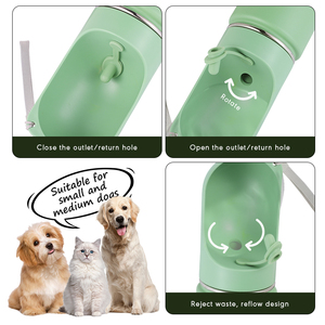 Botella de <span class=keywords><strong>agua</strong></span> portátil de acero inoxidable para mascotas de 14 oz, contenedor de comida, <span class=keywords><strong>bebedero</strong></span> ecológico para <span class=keywords><strong>perros</strong></span> de viaje para caminar, viajar, senderismo - Product Image 3