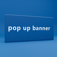Bannière Pop-up sur Mesure en Tissu Tendu, Fond Rectangulaire Droit pour Affichage en Salon Professionnel avec Support en Cadre d'Aluminium