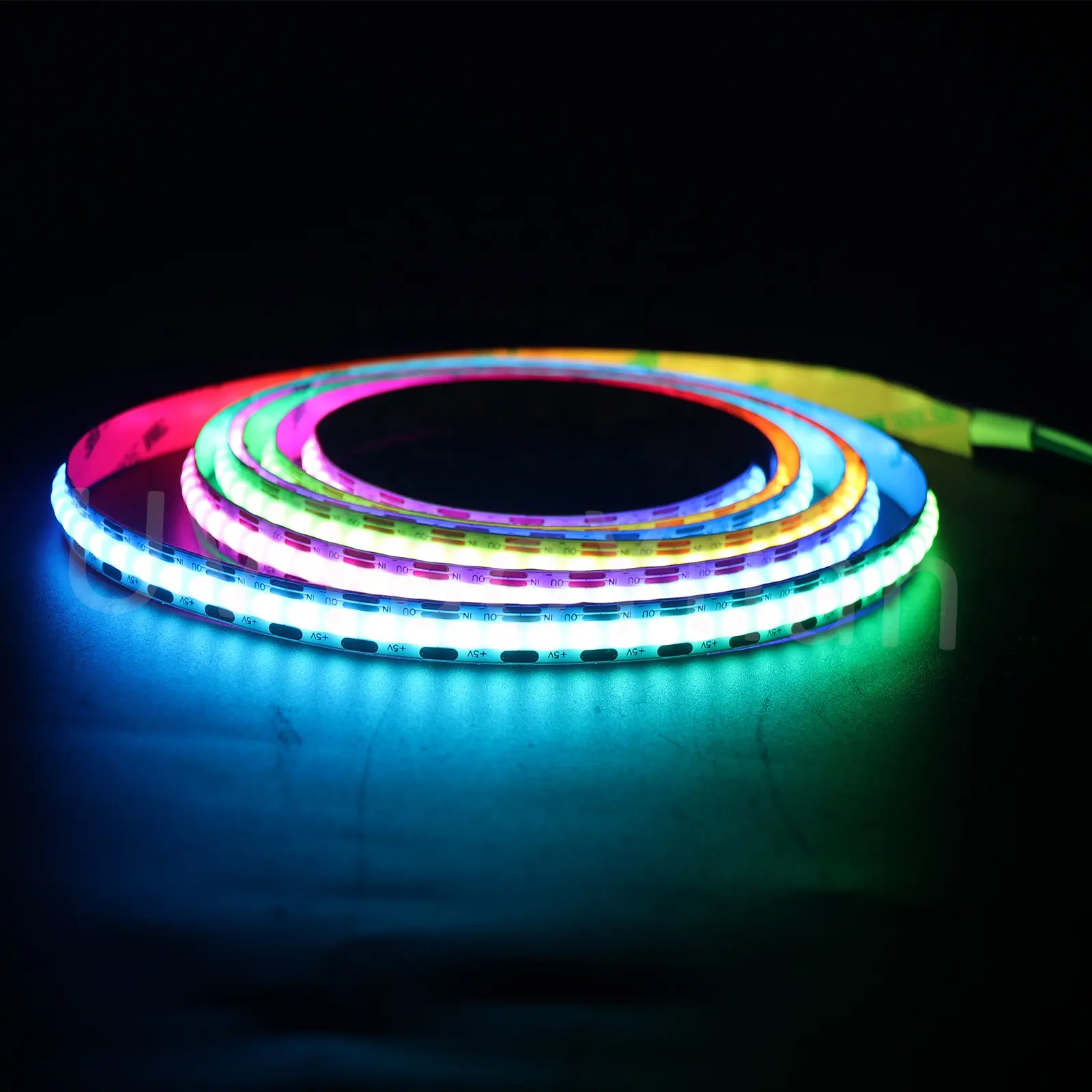 Bande lumineuse intelligente ws2812b, ruban Flexible adressable, largeur étroite, 5mm, couleur, chasse, IC, bande lumineuse LED