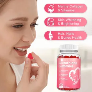 OEM Private Label antiossidante GSH Gummies MARIN collagene e vitamine per unghie e ossa per capelli