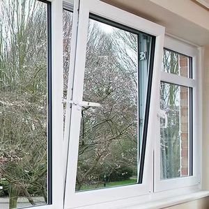 Finestre a Battente in PVC a Triplo Vetro Stile Europeo con Telaio Stretto Moderno, Colore Nero, Personalizzate per Uso Commerciale e Residenziale - Product Image 2