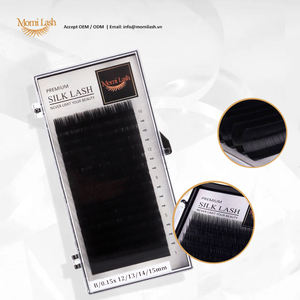 Extensions de cils individuels légers et confortables en soie Marque privée Longueur de boucle personnalisée Épaisseur des lignes de cils 0.03 à 0.25mm - Product Image 2