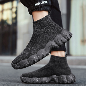 Zapatos Deportivos Ligeros para Hombre, Transpirables, con Cordones, Antideslizantes, de Caña Alta, con Suela Gruesa Acolchada, Forro de Malla Cómodo, a la Moda - Product Image 4