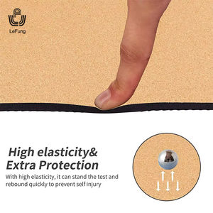 Tapete de Yoga para Niños de 5 mm, Antideslizante, de Caucho Natural y Corcho Ecológico, con Logotipo Personalizado, Naranja, Regalo Promocional Personalizable - Product Image 5