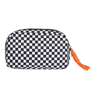 Hot-Selling High-End for <b>Toiletry</b> <b>Bag</b> Black White Checkered Makeup Skincare Storage Large Capacity <b>Bag</b> Cosmetic <b>Bags</b> Cases - Product Image 1
