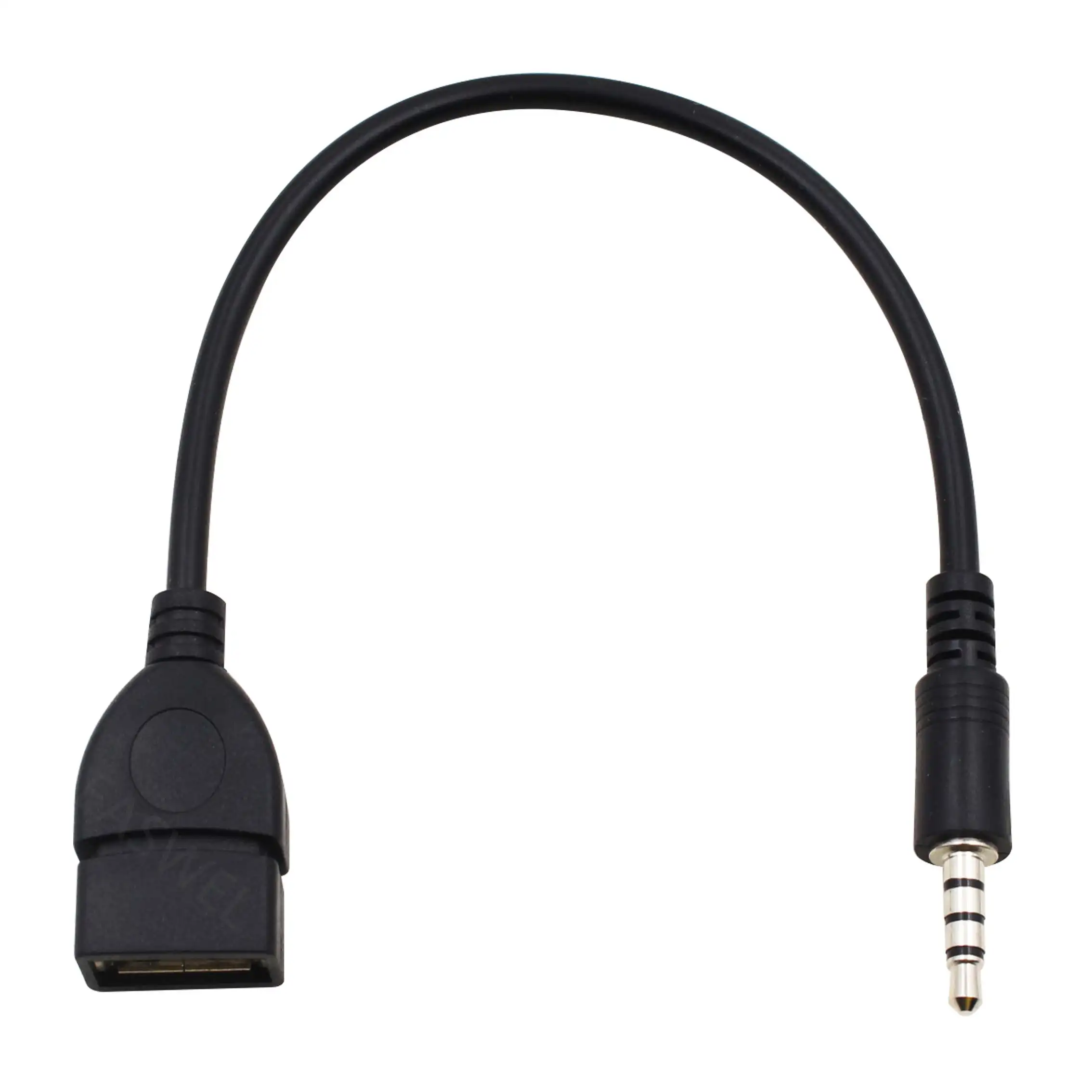 Adattatore per cavo convertitore da 3.5mm maschio AUX Audio Jack a USB 2.0 femmina per auto