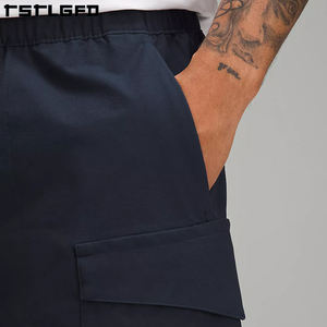 Recycled Polyester And Organic Cotton Custom Casual <b>Shorts</b> <b>Slim</b> <b>Fit</b> Breathable Custom Logo Cargo <b>Shorts</b> Mens - Product Image 5