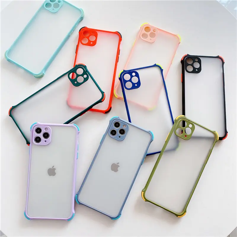Shockproof Candy Case For iPhone 12 mini pro max 11 XR XS 8 Plus Matte Hard PC Cell Phone Cover Cases for iPhone 13 5.4 6.1 6.7