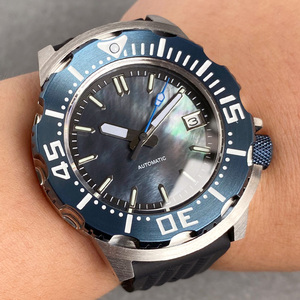 Tandorio 42mm montres monstres automatiques pour hommes cadran MOP NH35A 20BAR AR saphir 3.8 heures montres mécaniques lumineuses pour hommes - Product Image 3