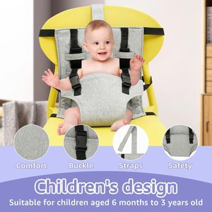 เข็มขัดนิรภัยสำหรับเก้าอี้สูงสำหรับเด็ก สายรัดปรับได้เพื่อป้องกันเด็ก - Product Image 3