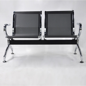 Silla de Espera Weike Shengye 122x67x79cm Negra con Pasamanos para Espacios Públicos - Product Image 1