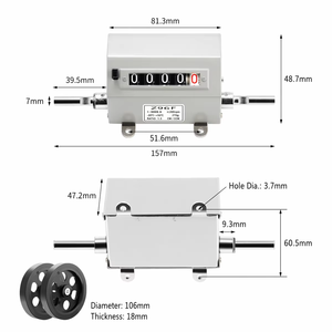 Contatore di Lunghezza Rotoli Tessili Z96-F, Dispositivo di Misurazione Meccanico a Rullo per Tavolo di Ispezione Tessuti, Pelle e Film - Product Image 1