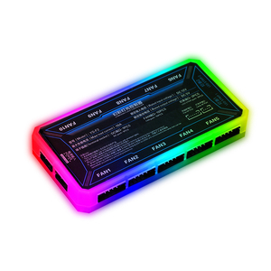 Máy Tính Tùy Chỉnh OEM Giao Diện 6PIN Nhỏ Quạt <span class=keywords><strong>RGB</strong></span> Bộ Điều Khiển Loại 4PIN Sử Dụng Cho Quạt <span class=keywords><strong>RGB</strong></span> Điều Khiển Từ Xa Và Đèn LED Nhiều Màu - Product Image 2