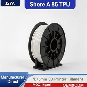 Filamento 3D JSYA TPU-85A 1.75mm 1kg Shore A 85 Flessibile Elastico Resistente all'Usura CAS 9009-54-5 Temperatura di Stampa 225°C - Product Image 1