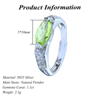 Bague en argent sterling 925 plaqué rhodium, taille marquise, avec diverses pierres précieuses naturelles, vente en gros d'usine, cadeau pour femme