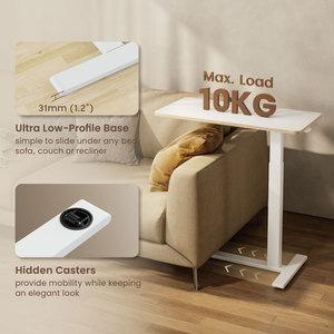 Escritorio Móvil para Oficina en Casa, Altura Ajustable con Resorte de Gas, Mesa para Portátil, Cama, Sofá, Hospital, Cafetería, Escritorio de Pie Junto a la Cama con Ruedas - Product Image 2