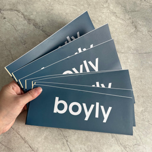 Novedad: Pegatinas de Vinilo Azul Marino de Lujo y Alta Calidad - Pegatinas Personalizadas con Logotipo de Marca para Empaque - Product Image 3