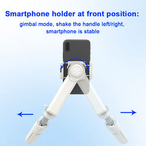 <span class=keywords><strong>Stabilisateur</strong></span> de cardan de téléphone à commande sans fil anti-tremblement à <span class=keywords><strong>prix</strong></span> d'usine avec lumière de remplissage rotative pour téléphone portable - Product Image 2