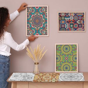 Ramadan Adult Coloring Books Sets for Women DIY Painting Home Decor <strong>Color</strong> Book <strong>Velvet</strong> Art <strong>Poster</strong> - Product Image 6